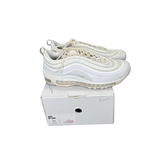 Nike Air Max 97 By You Custom Women's Shoes White/White/White Size 9.5 - Picture 6 of 9